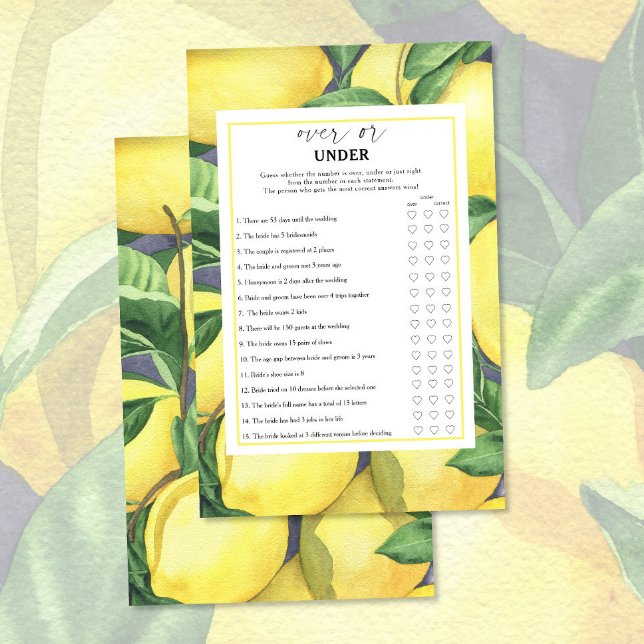 Citroner - Över- eller under möhippa (Skapare uppladdad)