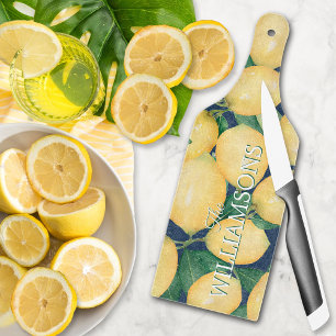 Citroner på marint blått Personlig glas