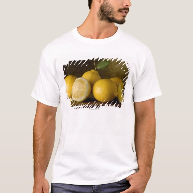 Citroner på trä tee shirt (Framsida)