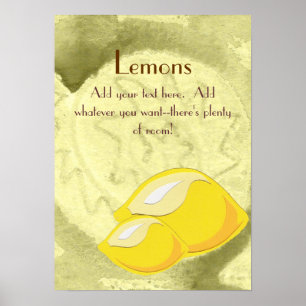Citroner Poster