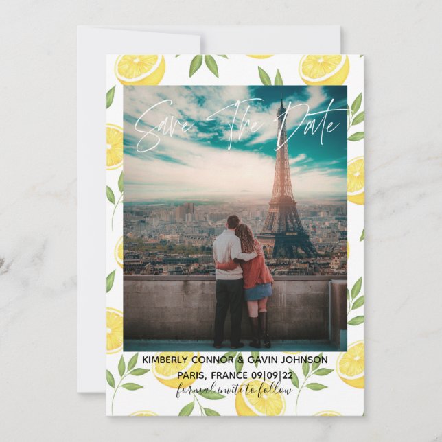 Citroner | Spara datum Datumet (Framsida)