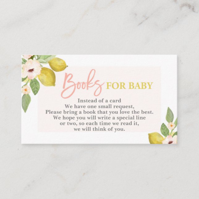 Citroner Ta med en bok Kort (Framsida)