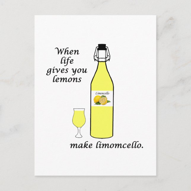 Citroner till Limoncello Vykort (Framsida)