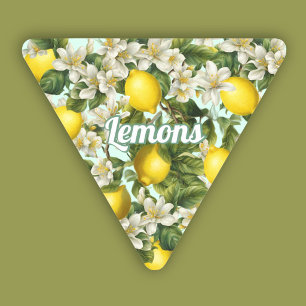 Citroner Triangelformat Klistermärke