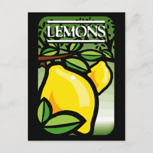 Citroner Vykort