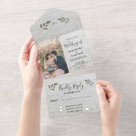 Citronfotografi av botaniskt trä i monogram Bröllo