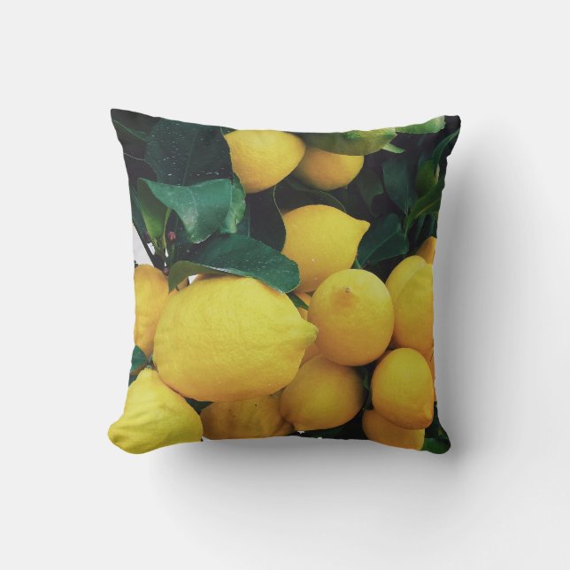 Citronfrukt, träd kudde (Framsida)