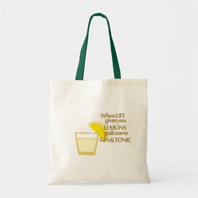 citrongin och tonic tygkasse (Framsidan)