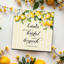 Citrongren Medelhavet Sommar Bröllopsbrunch