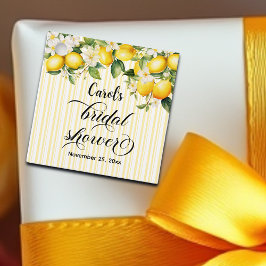 Citrongren Medelhavet Sommar Bröllopsdusch Gåvor Etiketter