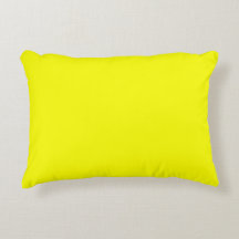 Citrongul accentkudde 16" x 12"