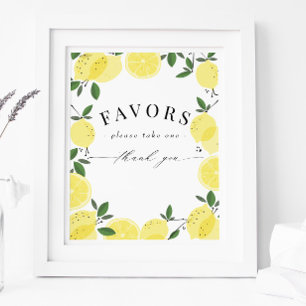 Citrongul Citrus Duschpresenter Skylt