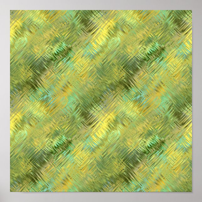 Citrongul Glasartad Textur Poster (Framsidan)