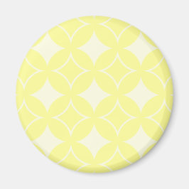 Citrongul shippo-mönster magnet