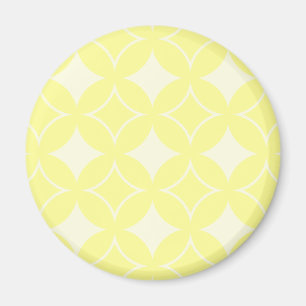 Citrongul shippo-mönster magnet