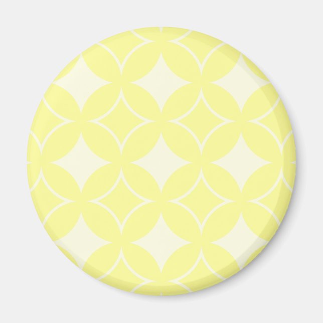 Citrongul shippo-mönster magnet (Framsidan)