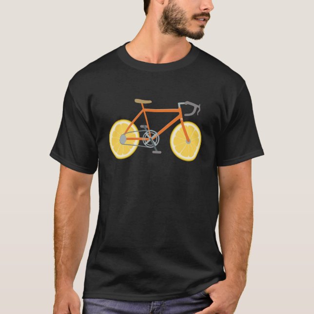 CITRONHJUL CYKEL T-shirt Design för män (Framsida)