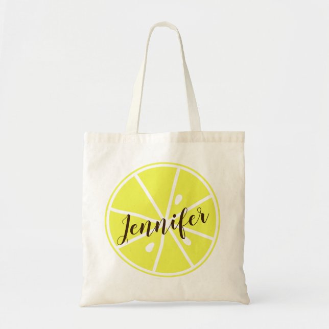 Citronjuice skiva, sommar Judy frukter Tygkasse (Framsidan)