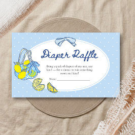 Citronkläm Baby Shower Blöjraffle Tilläggskort
