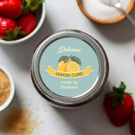 Citronkräm Runt Klistermärke