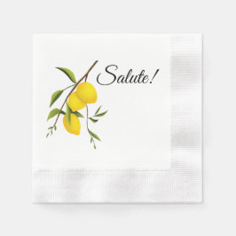 Citronkvistdesign med Salute! Präglad Cocktail Pappersservett