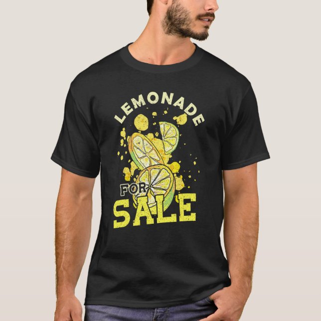 Citronläsk Försäljning Citronläskstånd T Shirt (Framsida)