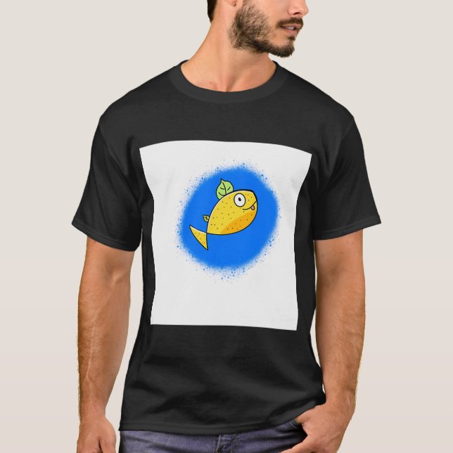 Citronlemonad Fisk T Shirt (Framsida)