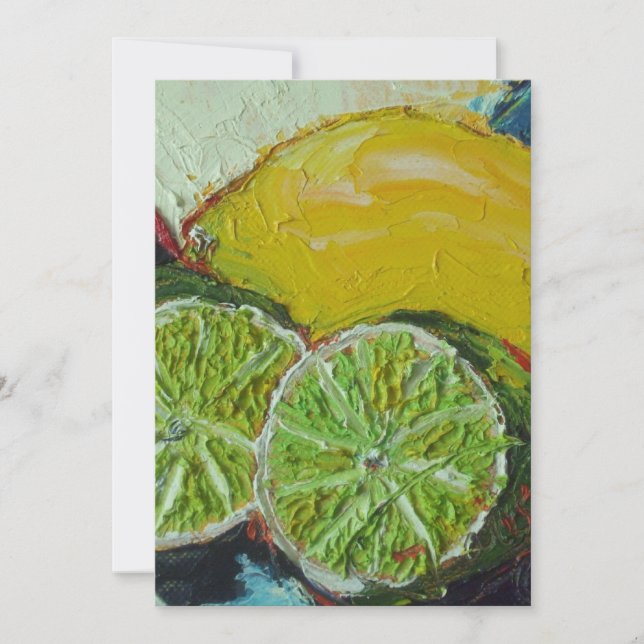 Citronlimefruktinbjudan Inbjudningar (Framsida)