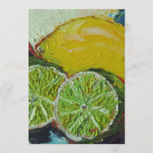 Citronlimefruktinbjudan Inbjudningar