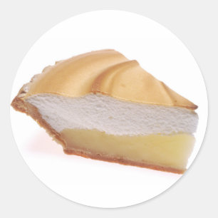 Citronmarängpaj Runt Klistermärke