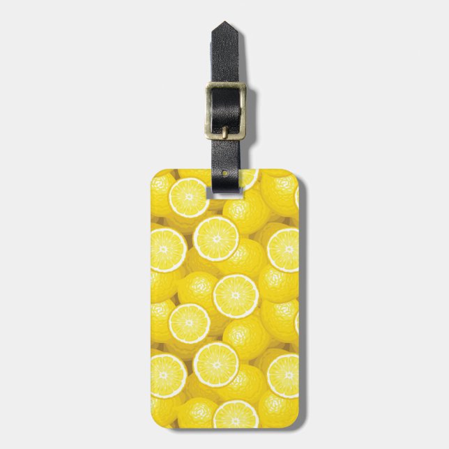 Citronmönster 2 bagagebricka (Vertikal Framsida)