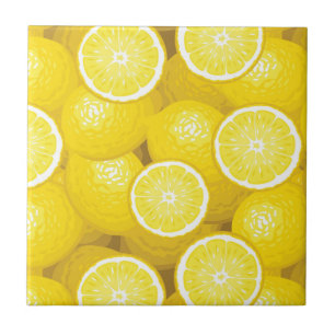 Citronmönster 2 kakelplatta