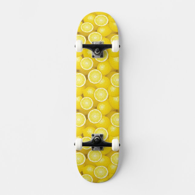Citronmönster 2 old school skateboard bräda 21,6 cm (Framsida)