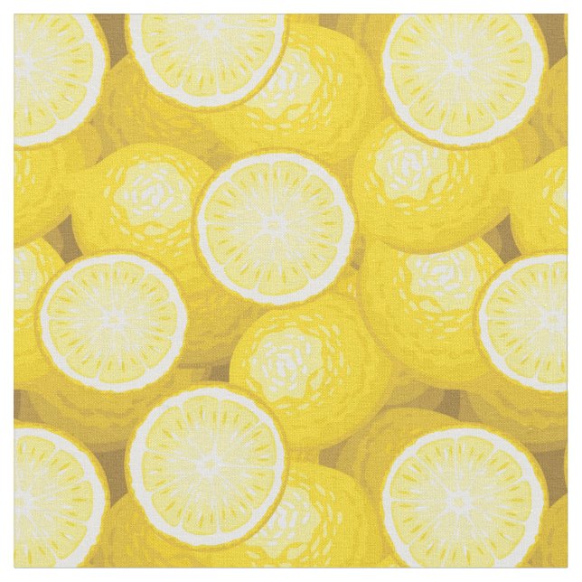 Citronmönster 2 tyg (Närbild)