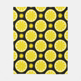Citronmönster Fleecefilt