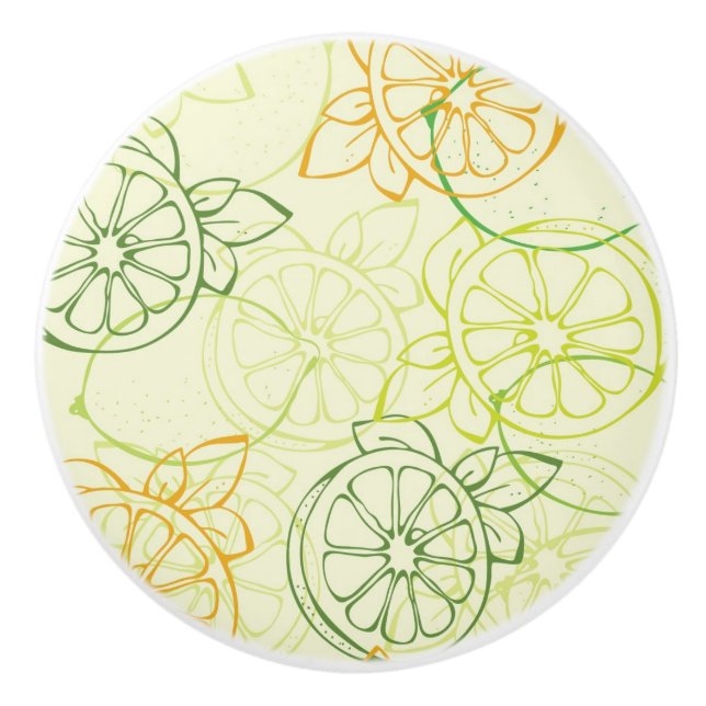 Citronmönster Knopp (Framsidan)