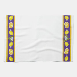 Citronmönster mig kökshandduk