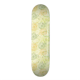 Citronmönster Mini Skateboard Bräda 18,7 Cm