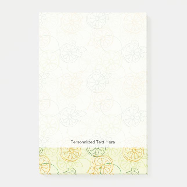 Citronmönster Post-it Block (Framsida)