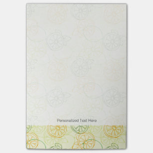 Citronmönster Post-it Block
