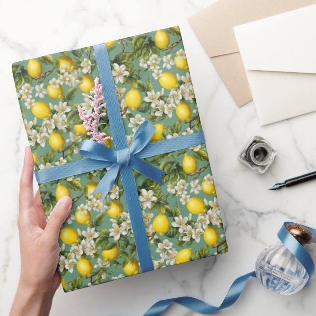 Citronmönster Presentpapper (Gifting)