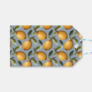 Citronmönstrad kökshandduk Medelhavet Citrus Kök Presentetikett