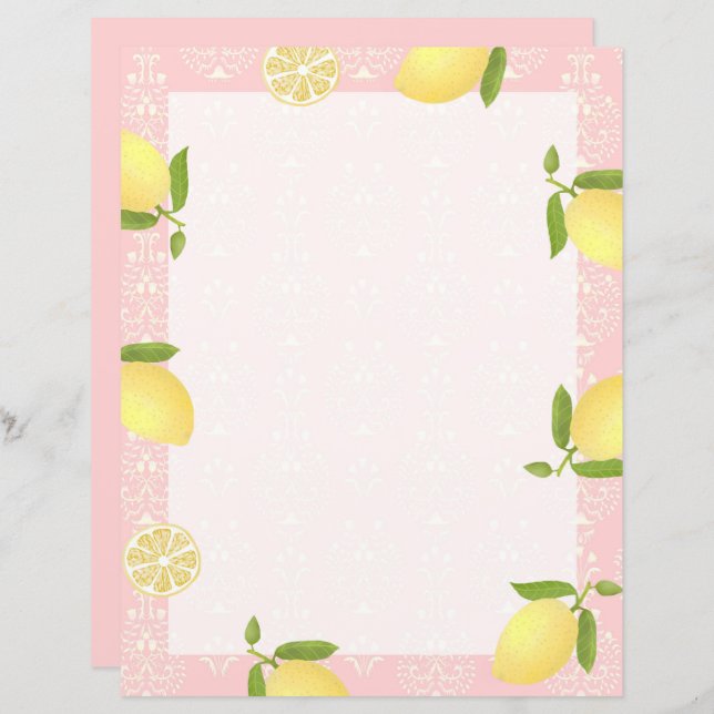 Citronmotiv  Kärlek Persika (Fram/baksida)