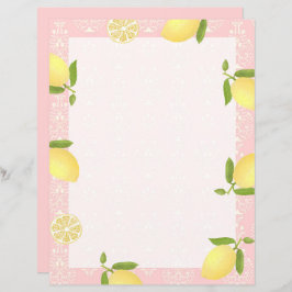 Citronmotiv Kärlek Persika