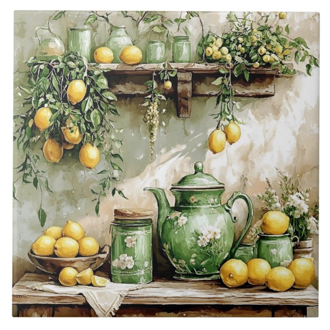 Citronplattor Kakelplatta (Framsidan)