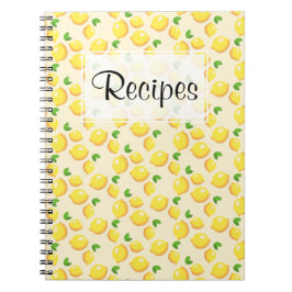 Citronreceptjournal Anteckningsbok
