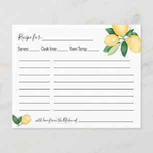 Citrons Citrus Recept Card-Möhippa