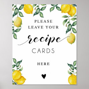 Citrons-Möhippa, teckentabell här Poster