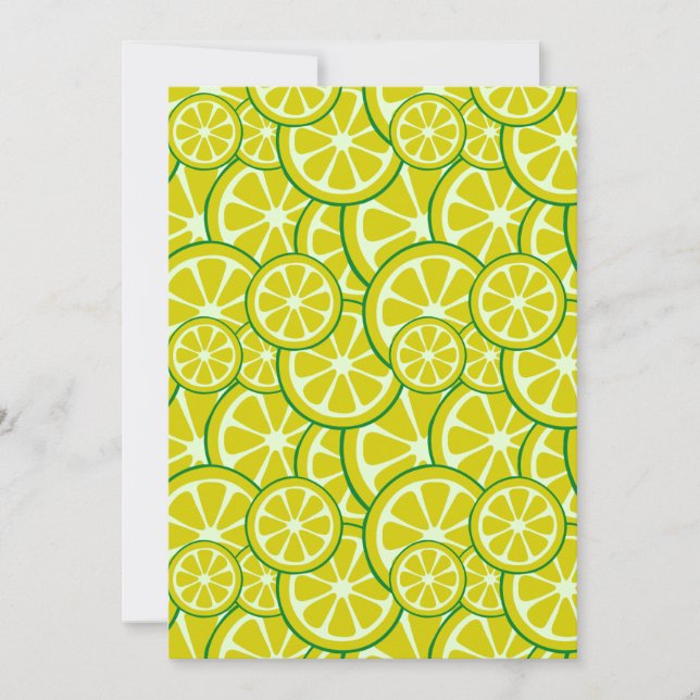 Citronskiva Citrisk Fruktkonst Gul Lime Citrus Inbjudningar (Framsida)