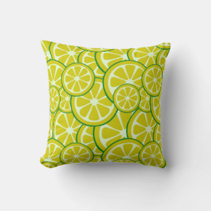 Citronskiva Citrusfrukt Konst Gul Lime Citrus Kudde